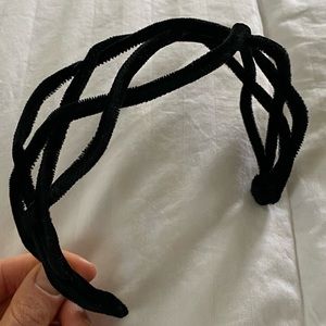 black velvet headband